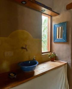 Koupelna v ubytování Kusy Wayra YAKU (Azul)