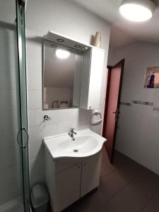 Koupelna v ubytování Apartments Toni