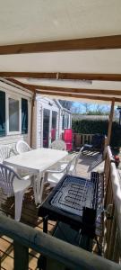 Balkon lub taras w obiekcie Mobil home Familial