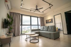 Posezení v ubytování Seaview Urban suites Georgetown @Penang