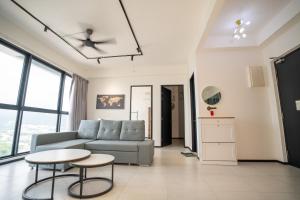 Posezení v ubytování Seaview Urban suites Georgetown @Penang
