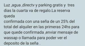 a screenshot of a cell phone with the words luava efficacy y parking gr at Macrigaluma Luna in Barra del Chuy