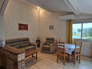 Posezení v ubytování Mas de la vigne