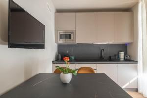 Kuchyň nebo kuchyňský kout v ubytování Villa Lucrezia - Appartamenti vista Langhe -