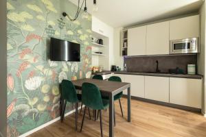 Kuchyň nebo kuchyňský kout v ubytování Villa Lucrezia - Appartamenti vista Langhe -