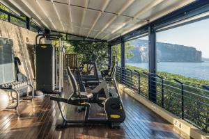 Fitness centrum a/nebo fitness zařízení v ubytování Capo la Gala Hotel&Wellness