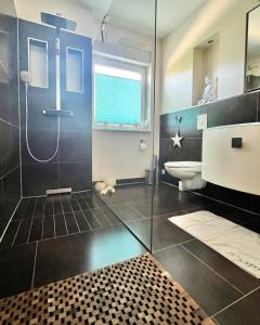 Koupelna v ubytování Brockenblick