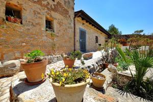 A garden outside Masseria Bianca