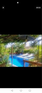 une vue sur la piscine dans l'établissement One bedroom apartement with enclosed garden and wifi at Fes El Bali Fes, à Fès