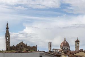 een uitzicht op een stad met koepels en gebouwen bij LE RÊVE DE NAIM in Florence