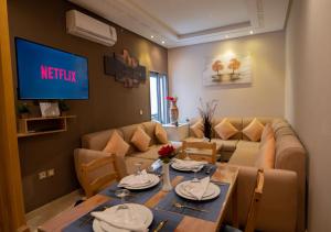 Istumisnurk majutusasutuses R101- Cosy and stylish apartment with King Size Bed- Belvédère
