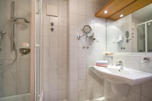 Koupelna v ubytování Landhaus Barbara Ferienwohnungen + 51 fotografií