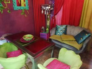 A seating area at MAISONETTE Fata Bislacca, calcata
