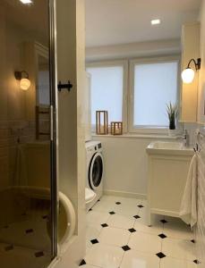 Kúpeľňa v ubytovaní Przytulny apartament 5 minut od morza