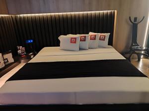 Postel nebo postele na pokoji v ubytování MOTEL STUDIO A