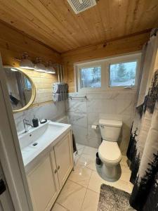 Ένα μπάνιο στο Bienvenue au Chalet 3 copains