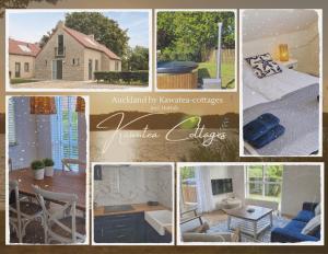 a collage of pictures of homes at Wellness cottage met hottub 'Auckland' by Kawatea in Ewijk