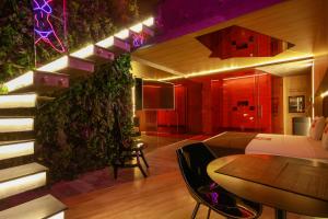 Posezení v ubytování MOTEL STUDIO A