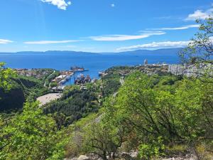 vistas al océano desde una colina en P&K, en Rijeka