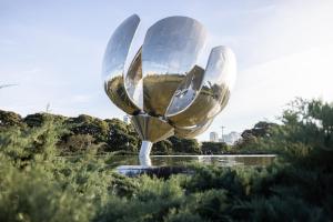 a large metal object in the water in a park at Holiday Inn Express Puerto Madero, an IHG Hotel in Buenos Aires