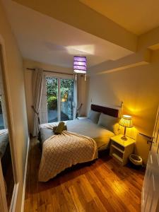 een slaapkamer met een bed en een raam bij 29 Cill Ard Bohermore Galway City in Galway