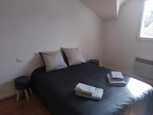 Postel nebo postele na pokoji v ubytování Les Chauvets