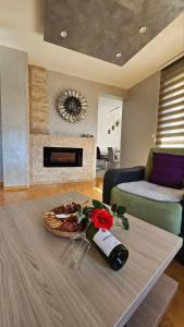 Χώρος καθιστικού στο Apartmani Novak