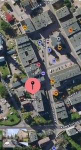 Vaade majutusasutusele Apartament w rynku linnulennult