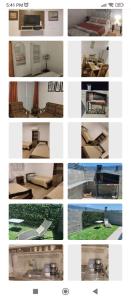 een collage van foto's van verschillende soorten meubilair bij Lugar tranquilo in Colonia del Sacramento
