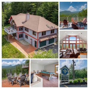 a collage of pictures of a house at Stunning Mountain Views Game Room Sleeps 16 in Lincoln