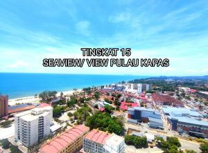 una imagen de una ciudad con las palabras trasplantar el pudu de vista del mar en D'luna Homestay Terengganu SEA VIEW / DRAWBRIGE VIEW / NEAR HSNZ, KTCC, DRAWBRIGE en Kuala Terengganu