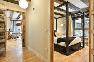 Posteľ alebo postele v izbe v ubytovaní LUDERNA - Apartamento Pin Roi