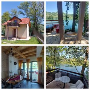 a collage of four pictures of a house at Beogradjanka mala in Zvornik