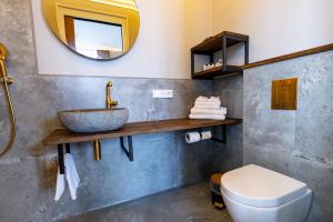 Koupelna v ubytování Hotel Zeezicht
