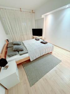 Ένα ή περισσότερα κρεβάτια σε δωμάτιο στο Stan na dan CentarM