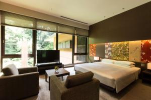 Televiisor ja/või meelelahutuskeskus majutusasutuses Hyatt Regency Kyoto
