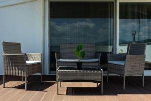 Posezení v ubytování DeKo Penthouse Suite