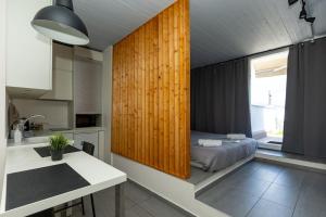 Kuchyň nebo kuchyňský kout v ubytování DeKo Penthouse Suite