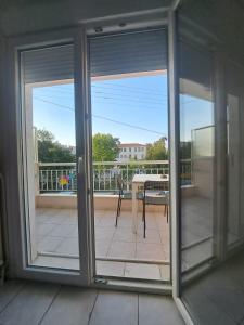 Balkón nebo terasa v ubytování INFINITY Center Apartment