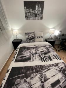 Postel nebo postele na pokoji v ubytování Chambre Privée en colocation dans un appartement Vaulx en Velin Centre
