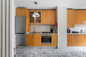 Η κουζίνα ή μικρή κουζίνα στο GuestReady - Seabreeze Getaway in Lavra