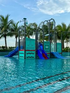 a water park with a pool of water at Skylake Residence Luxury Family Vacation in Puchong