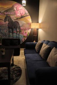 Χώρος καθιστικού στο malini homes Unit 2