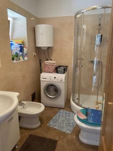 Koupelna v ubytování Apartment Karlo, Heated pool, private parking