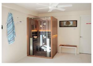 TV o dispositivi per l'intrattenimento presso Sauna Pool Game Room Bliss