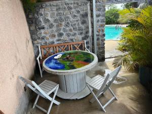 The swimming pool at or close to GITE PEI LA VANILLE "Studio Duplex TI Kaz"