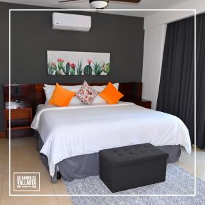 Voodi või voodid majutusasutuse Barrio Vallarta Boutique Studios toas