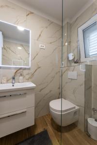 Koupelna v ubytování Apartments Bilopavlović