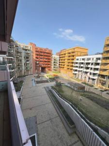 a view of a city with tall buildings at Moderne 3 Roms leilighet i Oslobukta! in Oslo