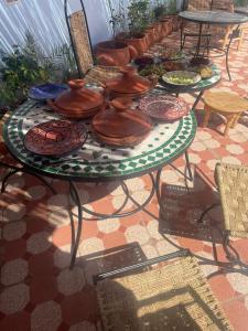 Patio nebo venkovní prostory v ubytování Dar Ribati